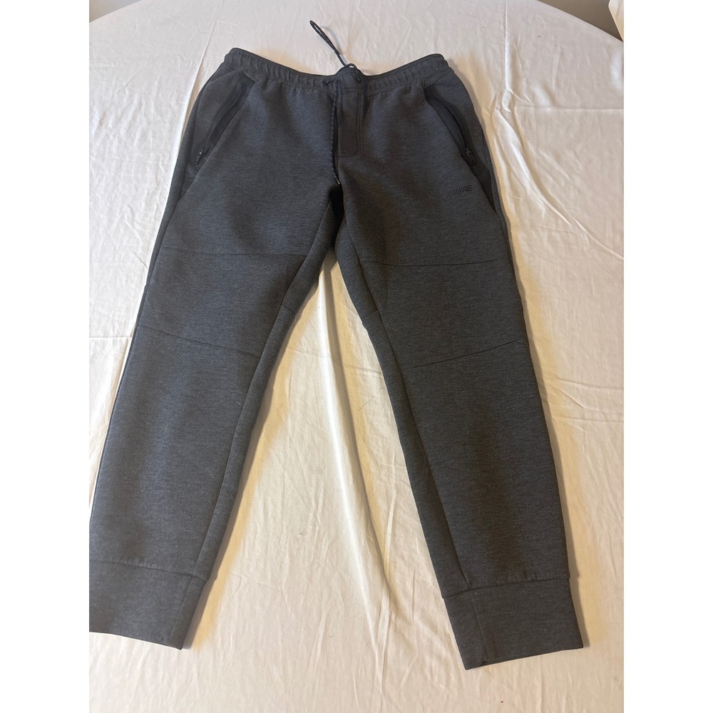 American Eagle Joggers Mens Large Charcoal Grey Zip Pockets Active
